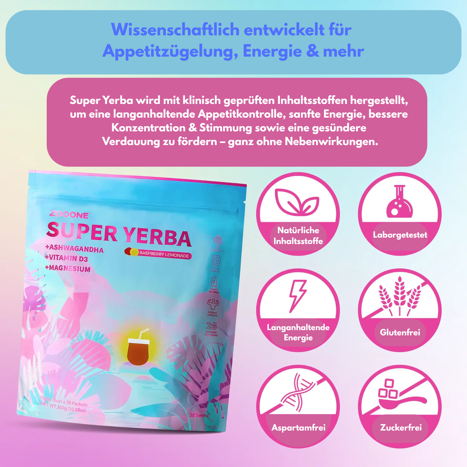 Konzentrationsbooster mit Super Yerba!